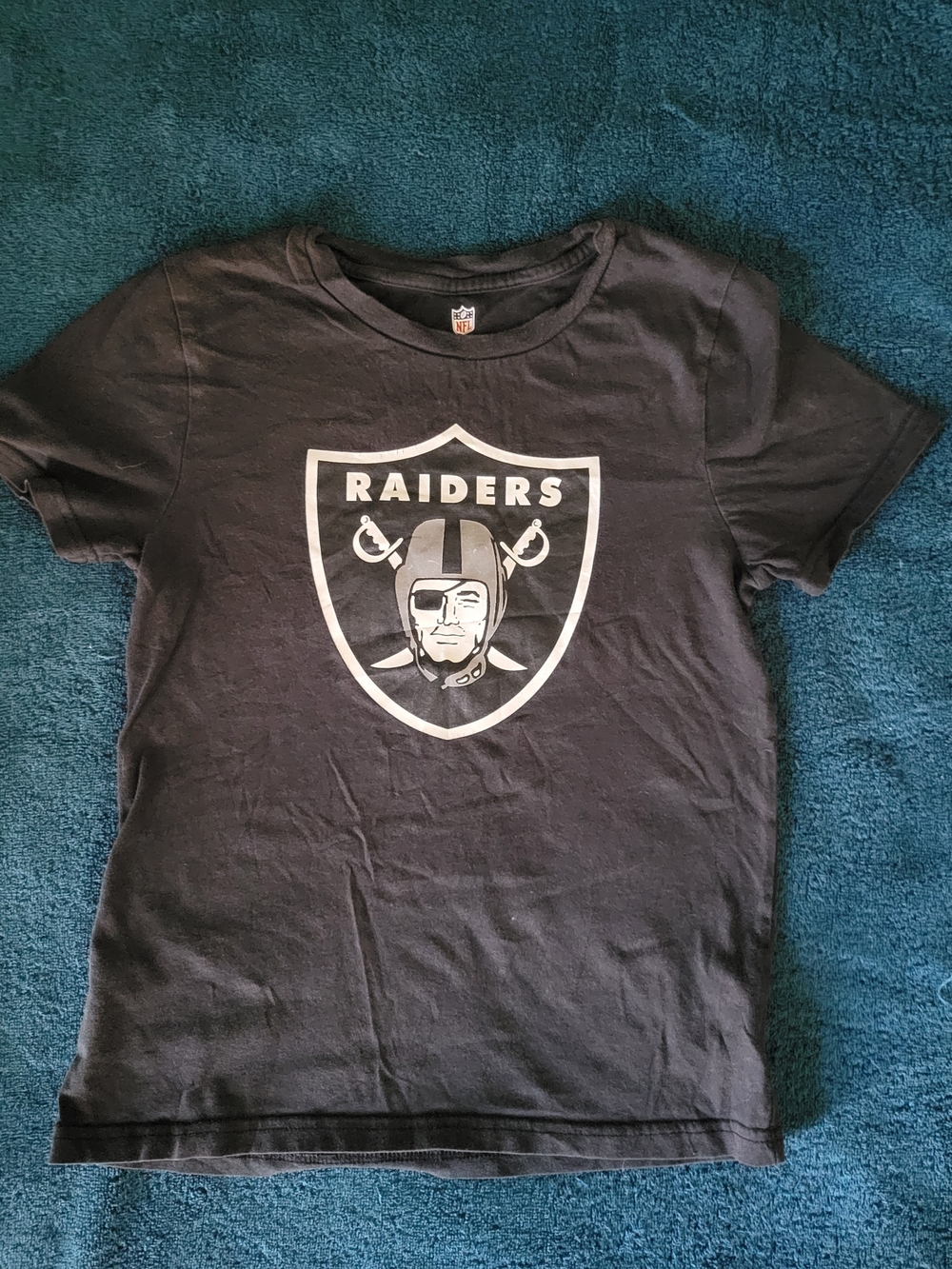 NFL Raiders Black Kids' Logo Tee